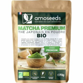 Emballage de thé matcha japonais biologique Amoseeds