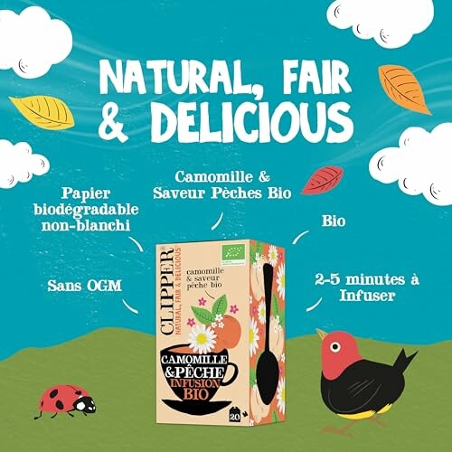 Infusion Bio Camomille et Pêche