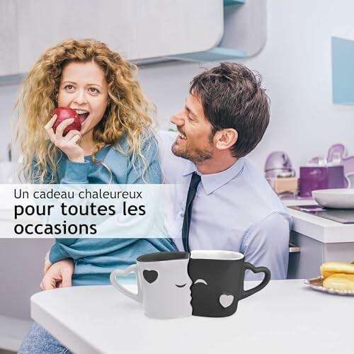 MIAMIO – Ensemble de Tasse à café Bisous