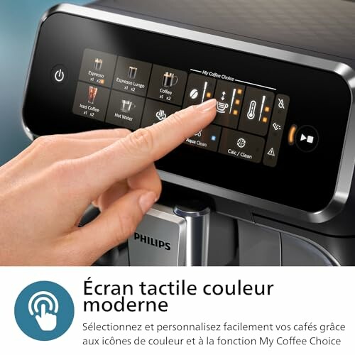 Machine à café avec écran tactile moderne