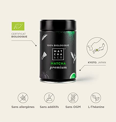 Boîte de thé matcha bio de Kyoto